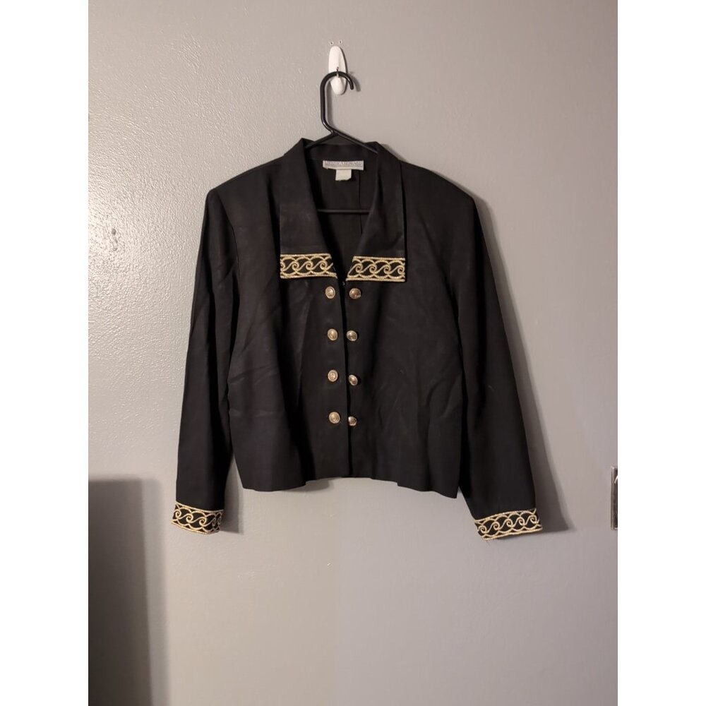 Jessica Howard Vintage Ladies Size 16 Sailor Style Jacket Shoulder Pads